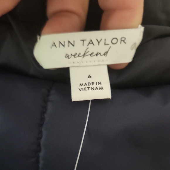 Ann Taylor Dark Blue Quilted Mini Skirt - Picture 5 of 5